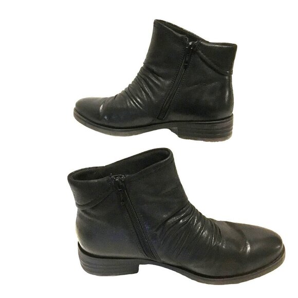 Baretraps Anila Bootie Slouch Ankle Women's Size 7 Black Double Side Zippers - Picture 5 of 10